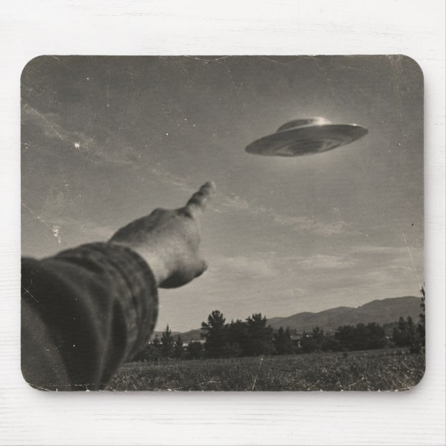 Vintage UFO Sighting Mousepad (Vorne)