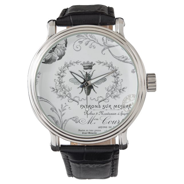 Vintage Uhr der französischen Königin Bee (Vorderseite)