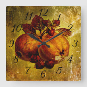 Vintage Uhr der gelben Frucht