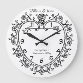 Vintage Uhr des Hochzeitsdatumsgedenkgeschenks