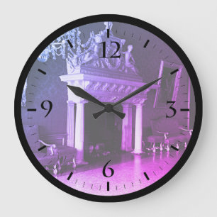 Vintage-Uhr Monaco Prinzenpalast Thron Room Große Wanduhr