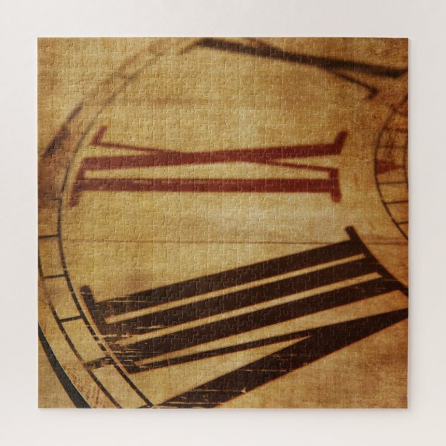 Vintage Uhr Puzzle (Vertikal)