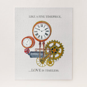 Vintage Uhr Puzzle