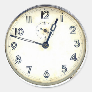 Vintage Uhr Runder Aufkleber