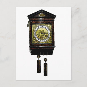 Vintage Uhr Zeitmesser für die Uhr Zeichnend Zeitm Postkarte