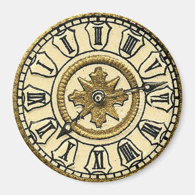 Vintage Uhren Magnet (Vorne)