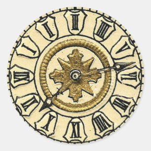 Vintage Uhren Runder Aufkleber