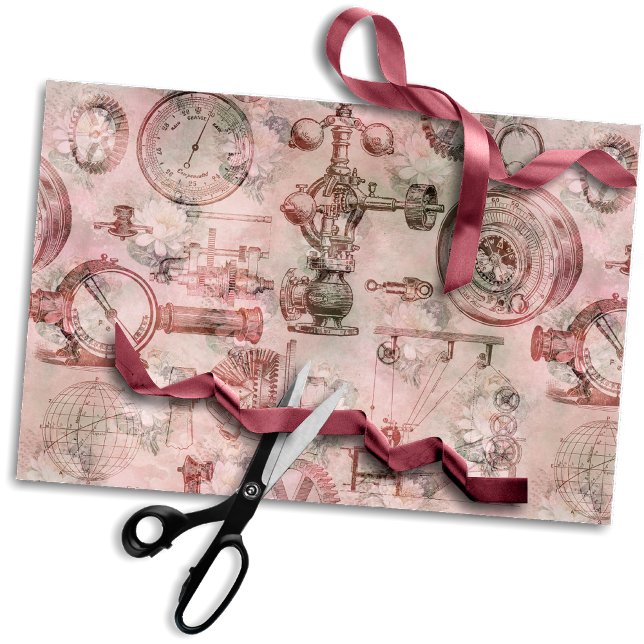 Vintage Uhren | Steampunk Ephemera Decoupage Seidenpapier (Von Creator hochgeladen)