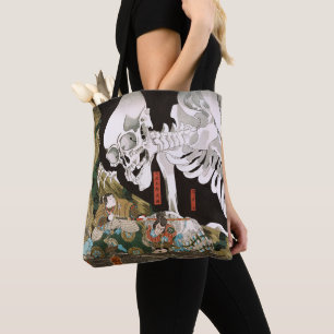 Vintage-Ukiyo-e-Kuniyoshi-Skelett-Gespenst-Kunst