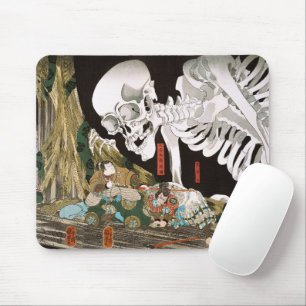 Vintage-Ukiyo-e-Kuniyoshi-Skelett-Gespenst-Kunst Mousepad