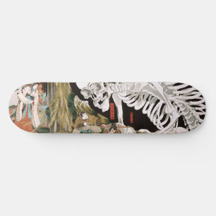 Vintage Ukiyo-e Kuniyoshi Skelett-Spukgeist-Kunst Skateboard