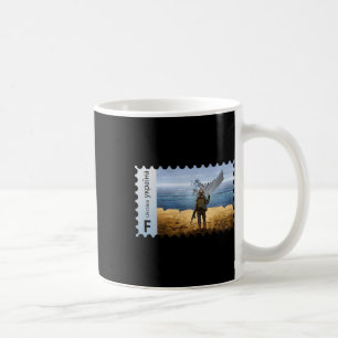 Vintage-Ukraine-Briefmarke Flagge Stolz Muttertag Kaffeetasse