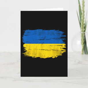 Vintage Ukraine-Flagge als ukrainisches Geschenk  Karte