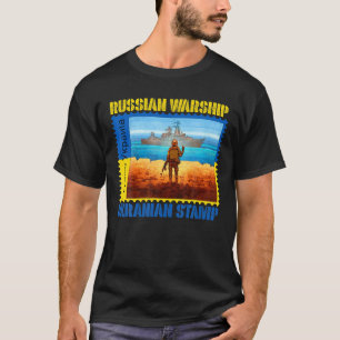 Vintage Ukraine - Flaggenstand der Briefmarke Post T-Shirt