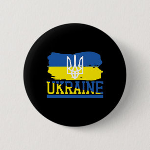 Vintage Ukraine Ukrainische Flagge Stolz 3 Button