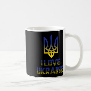 Vintage Ukraine Ukrainische Flagge Stolz 4 Kaffeetasse