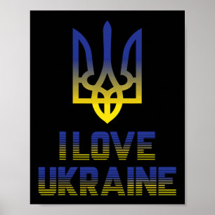 Vintage Ukraine Ukrainische Flagge Stolz 4 Poster