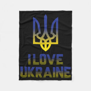 Vintage Ukraine Ukrainische Flagge Stolz 5  Fleecedecke