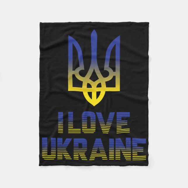 Vintage Ukraine Ukrainische Flagge Stolz 5  Fleecedecke (Vorderseite)
