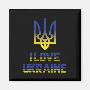 Vintage Ukraine Ukrainische Flagge Stolz 5 Magnet