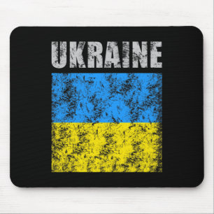 Vintage Ukraine Ukrainische Flagge Stolz 9 Mousepad