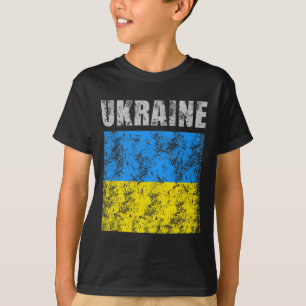 Vintage Ukraine Ukrainische Flagge Stolz 9 T-Shirt
