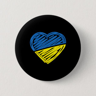 Vintage Ukraine Ukrainische Flagge Stolz Ukraine-F Button