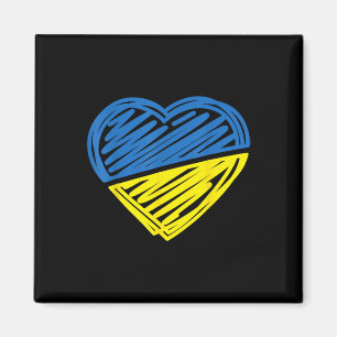 Vintage Ukraine Ukrainische Flagge Stolz Ukraine-F Magnet