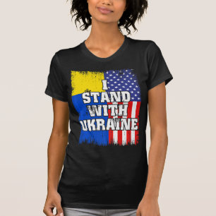Vintage ukrainische Flagge Ukraine Patriotisch T-Shirt