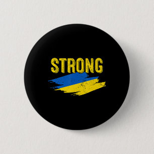 Vintage ukrainische Flagge Ukraine Starker Rückzug Button