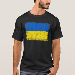 Vintage ukrainische Flaggenpreisgeschenke T-Shirt