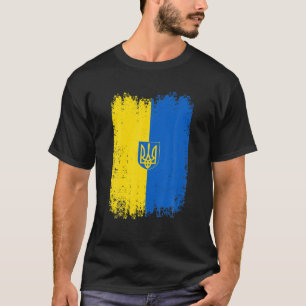 Vintage ukrainische Nationalflagge Patriotisch T-Shirt