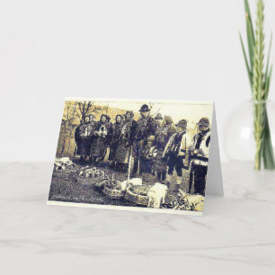 Vintage ukrainische Ostersegenkarte Feiertagskarte