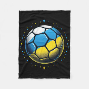 Vintage Ukrainischer Bynner Fan Ukraine Flagge Ret Fleecedecke