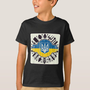 Vintage Ukrainischer Bynner Fan Ukraine Flagge Ret T-Shirt