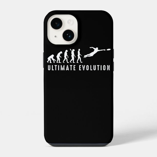 Vintage Ultimate Frisbee Sport Evolution iPhone Hülle (Rückseite)