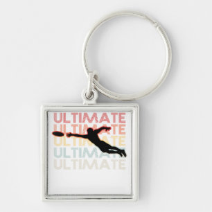 Vintage Ultimate Frisbee Sport Retro Schlüsselanhänger