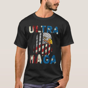 VINTAGE ULTRA MAGA-ADLER-FLAGG VEREINIGTE STAATEN T-Shirt