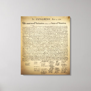 Vintage Unabhängigkeitserklärung Leinwanddruck