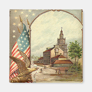 Vintage Unabhängigkeitskammer Magnet