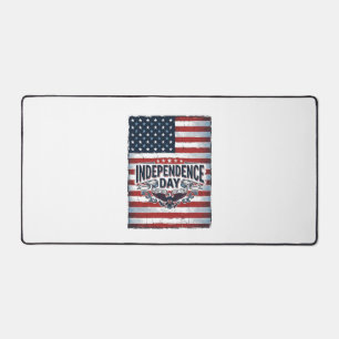 Vintage-Unabhängigkeitstag-Flag-Shirt Schreibtischunterlage