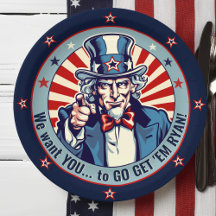 Vintage Uncle Sam Militär Abschiedsparty Dekoratio