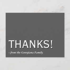 Vintage und altmodische "DANKE!" Postkarte