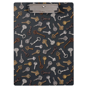 Vintage und antike Tasten Klemmbrett