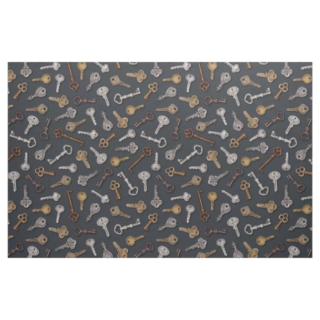 Vintage und antike Tasten Stoff (Fat Quarter (45,7 x 55,9 cm))