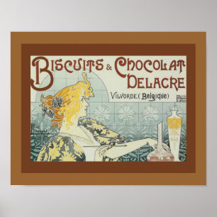 Vintage und französische Cookies Art Poster
