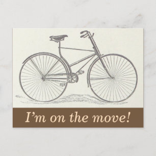 Vintage und klassische New House-Postkarte Ankündigungspostkarte