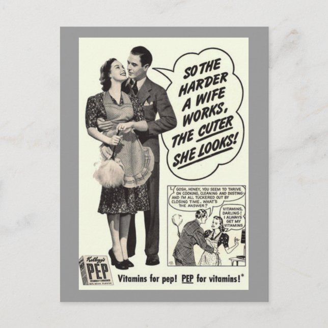 Vintage und Postkarte (Vorderseite)