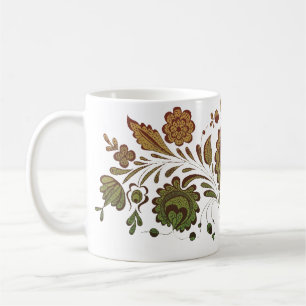Vintage ungarische Volkskunst Kaffeetasse
