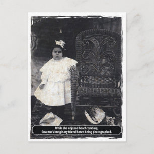 Vintage ungerade Susannas Imaginäre Freundin Postkarte